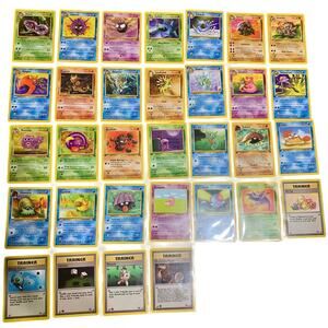 Pokemon 1999 Fossil Common / Uncommon Complete Set (31-62) (13-1st Editions)